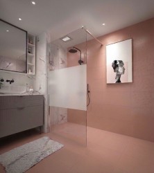 Erga Paris, sprchová zástěna Walk-In 80x200 cm, 8mm čiré/mléčné sklo, chromový profil, ERG-V02-PARIS-080x200-MF-CR (ERG-V02-PARIS-080X200-MF-CR)