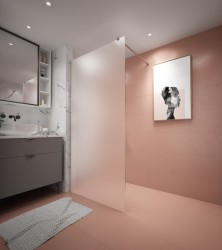 Erga Paris, sprchová zástěna Walk-In 80x200 cm, 8mm sklo námraza, chromový profil, ERG-V02-PARIS-080x200-FR-CR (ERG-V02-PARIS-080X200-FR-CR)