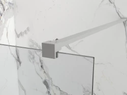 Erga Paris, stabilizační vzpěra pro sprchové zástěny o tloušťce skla 8mm, délka max. 100% 150cm, broušená ocel, (ERG-V02-PARIS-BAR-BS)