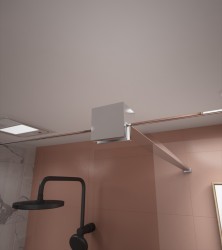 Erga Paris, stabilizační vzpěra pro sprchové zástěny o tloušťce skla 8mm, délka max. 100% 150cm, chromová, (ERG-V02-PARIS-BAR-CR)