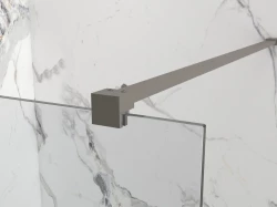 Erga Paris, stabilizační vzpěra pro sprchové zástěny o tloušťce skla 8mm, délka max. 100% 150cm, grafitová matná, (ERG-V02-PARIS-BAR-GG)