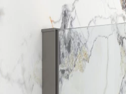 Erga Paris, U-profilová lišta pro sprchové zástěny o tloušťce skla 8mm, délka 200cm, grafitová matná, (ERG-V02-PARIS-PROFILE-GG)