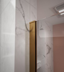 Erga Paris, U-profilová lišta pro sprchové zástěny o tloušťce skla 8mm, délka 200cm, zlatá lesklá, (ERG-V02-PARIS-PROFILE-GD)