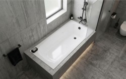 Erga Pureline-O, vaňa 1500x700x400 mm bez nožičiek, biela lesklá, ERG-V07-PURELINE-O-150x070-WH (ERG-V07-PURELINE-O-150X070-WH)