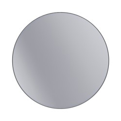 Erga Round, kulaté zrcadlo 120cm, černý rám, (ERG-V01-ROUND-1212-BK)