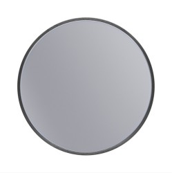 Erga Round, kulaté zrcadlo 40cm, černý rám, (ERG-V01-ROUND-4040-BK)