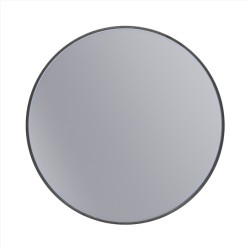 Erga Round, kulaté zrcadlo 60cm, černý rám, (ERG-V01-ROUND-6060-BK)