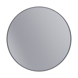 Erga Round, kulaté zrcadlo 70cm, černý rám, (ERG-V01-ROUND-7070-BK)