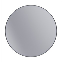 Erga Round, kulaté zrcadlo 80cm, černý rám, (ERG-V01-ROUND-8080-BK)