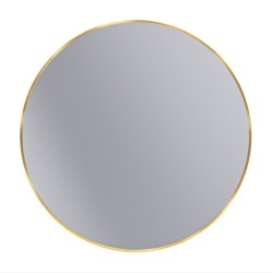 Erga Round, kulaté zrcadlo 90cm, zlatý rám, (ERG-V01-ROUND-9090-GD)