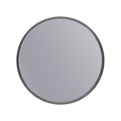 Erga Round, okrúhle zrkadlo 30cm, čierny rám, (ERG-V01-ROUND-3030-BK)