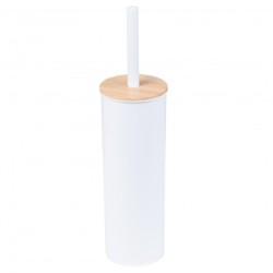 Erga Tango, WC kefa na postavenie 9x9x38 cm, biela-hnedá, (ERG-YKA-P.TANGO-WHT)