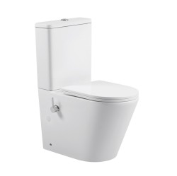 Erga Tina, WC kombi mísa 620x365x820 mm, Rimless + funkce bidetu + toaletní sedátko, bílá lesklá, (ERG-V03-TINA-TO2-BID-WH)