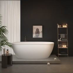 Erga Vienna, voľne stojaca vaňa 170x80 cm + odtoková zátka, biela lesklá, (ERG-VIENNA-170080-WH-WH)