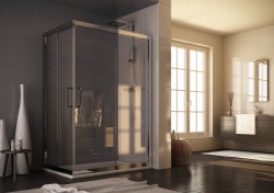 FORTE - Obdélníkový sprchový kout ROMA - Barva rámu - Hliník leštěný, Rozměr A - 120, Rozměr B - 80, Rozměr C - 190, Směr zavírání - Univerzální Levé / Pravé, Výplň - Čiré bezpečnostní sklo - 6 mm (BLRO302CC+BLRO307CC)