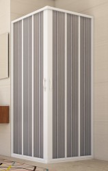 FORTE - Sprchová zástěna FLEX - GIOVE NEW - Rozměr A - 90, Rozměr B - 90, Rozměr C - 185, Typ otevírání -   Zavírání do středu (OLBBXF102001)