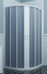 FORTE - Sprchová zástěna FLEX - LUNA NEW - Rozměr A - 90, Rozměr B - 90, Rozměr C - 185, Typ otevírání -   Zavírání do středu (OLBBXF145001)