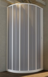 FORTE - Sprchová zástěna FLEX - LUNA NEW - Rozměr A - 90, Rozměr B - 90, Rozměr C - 185, Typ otevírání - Zavírání na stranu (OLBBXF140001)