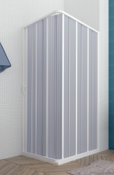 FORTE - Sprchová zástěna FLEX - VENERE NEW - Rozměr A - 90, Rozměr B - 90, Rozměr C - 185, Typ otevírání - Zavírání na stranu (OLBBXF113001)