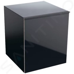 GEBERIT - Acanto Boční skříňka 450x520 mm se zásuvkou, černá (500.618.16.1)