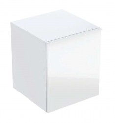 GEBERIT - Acanto Boční skříňka 45x52x48 cm, 1 zásuvka, sklo/bílá (503.010.01.2)