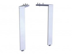 GEBERIT - Acanto Nohy ke skříňkám 316 mm, hliník/chrom (500.657.00.2)