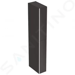 GEBERIT - Acanto Skříňka vysoká 1730x220 mm, dvě zásuvky, černá (500.638.16.1)