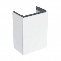 GEBERIT - Acanto Umyvadlová skříňka, 54x39x25 cm, 1 dvířka, panty L/P, lesklá bílá (503.001.01.1)