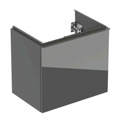 GEBERIT - Acanto Umyvadlová skříňka, 60x54x42 cm, 2 zásuvky, sklo/lávová (503.008.JK.2)