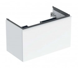 GEBERIT - Acanto Umyvadlová skříňka, 89x54x48 cm, 2 zásuvky, lesklá bílá (503.005.01.1)