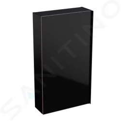 GEBERIT - Acanto Závěsná skříňka 450x820 mm se zrcadlem uvnitř, černá (500.639.16.1)