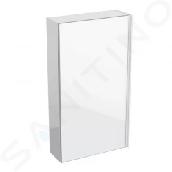 GEBERIT - Acanto Závěsná skříňka 450x820 mm se zrcadlem uvnitř, leská bílá (500.639.01.2)
