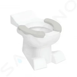 GEBERIT - Bambini Stojící WC, pro děti, zadní odpad, bílá/šedá (212015000)