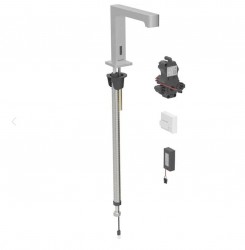 GEBERIT - Brenta Elektronická umyvadlová baterie, bateriové napájení, easy to clean, kartáčovaná nerez (116.194.SN.1)