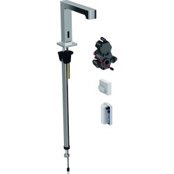 GEBERIT - Brenta Elektronická umyvadlová baterie, bez směšovače, napájení z generátoru, chrom (116.195.21.1)