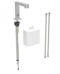 GEBERIT - Brenta Elektronická umyvadlová baterie, napájení z generátoru, easy to clean, kartáčovaná nerez (116.176.SN.1)