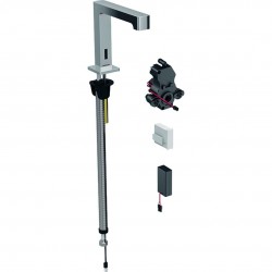 GEBERIT - Brenta Elektronická umyvadlová baterie, se směšovačem, bateriové napájení, chrom (116.194.21.1)