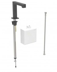 GEBERIT - Brenta Elektronický umyvadlový ventil, napájení z generátoru, easy to clean, matná černá (116.175.14.1)