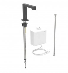 GEBERIT - Brenta Elektronický umyvadlový ventil, síťové napájení, easy to clean, matná černá (116.171.14.1)