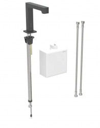 GEBERIT - Brenta Termostatická elektronická umyvadlová baterie, bateriové napájení, easy to clean, matná černá (116.178.14.1)