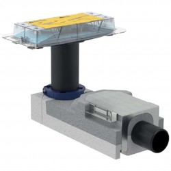 GEBERIT - CleanLine Souprava pro hrubou montáž sprchového kanálku, pro podlahy 90-200 mm, odpad 50 mm (154.150.00.1)