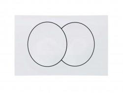 GEBERIT - Delta Ovládání splachování, bílá (115.100.11.5)