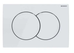 GEBERIT - Delta01 Ovládání splachování, alpská bílá (115.107.11.1)