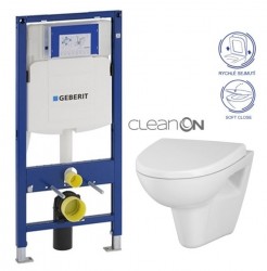 GEBERIT Duofix bez tlačítka + WC CERSANIT CLEANON PARVA + SEDÁTKO (111.300.00.5 PA1)