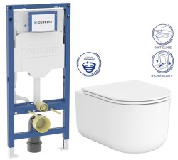 GEBERIT Duofix bez tlačítka + WC CERSANIT INTRO PRO OVAL /VÍROVÉ SPLACH/+ SEDÁTKO (111.300.00.6 IR1)