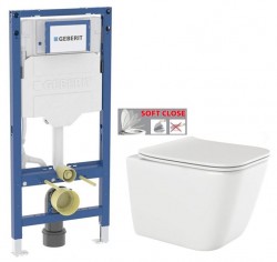 GEBERIT Duofix bez tlačítka + WC INVENA PAROS  + SEDÁTKO (111.300.00.6 RO1)