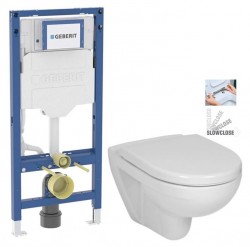 GEBERIT Duofix bez tlačítka + WC JIKA LYRA PLUS + SEDÁTKO DURAPLAST SLOWCLOSE (111.300.00.6 LY5)