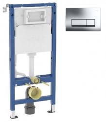 GEBERIT Duofix pro závěsné WC 458.103.00.2  + tlačítko DELTA51 CHROM (458.103.00.2 51CR)