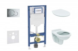 GEBERIT - Duofix Set předstěnové instalace, klozetu Alpha a sedátka softclose, tlačítko Sigma01, lesklý chrom (SANI11CD1101)