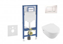 GEBERIT - Duofix Set předstěnové instalace, klozetu Architectura a sedátka softclose, tlačítko Sigma20, bílá/chrom (SANI11CK3104)